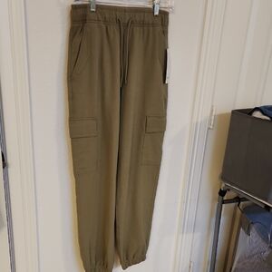 Athleta Sage Green Cargo Jogger Pants